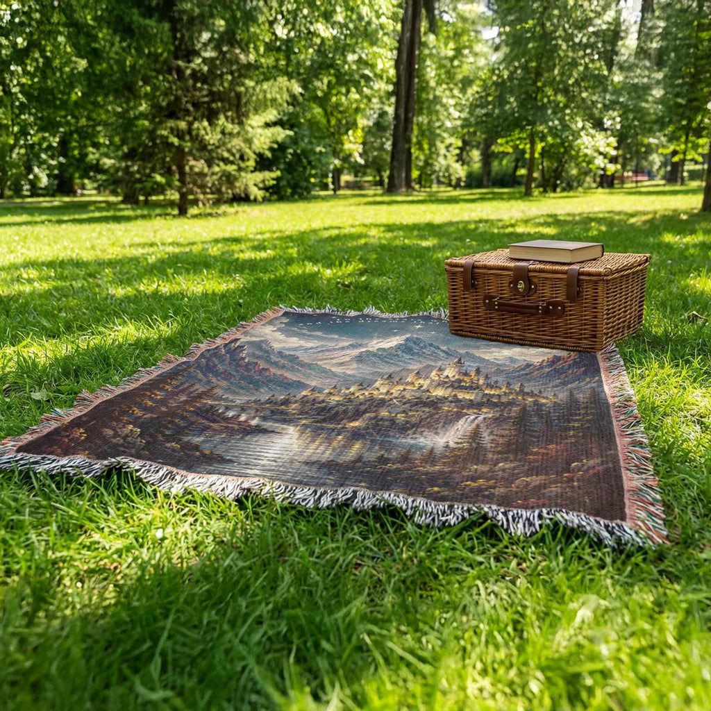 ACOTAR Woven Blanket Tapestry | Velaris City of Starlight Tapestry