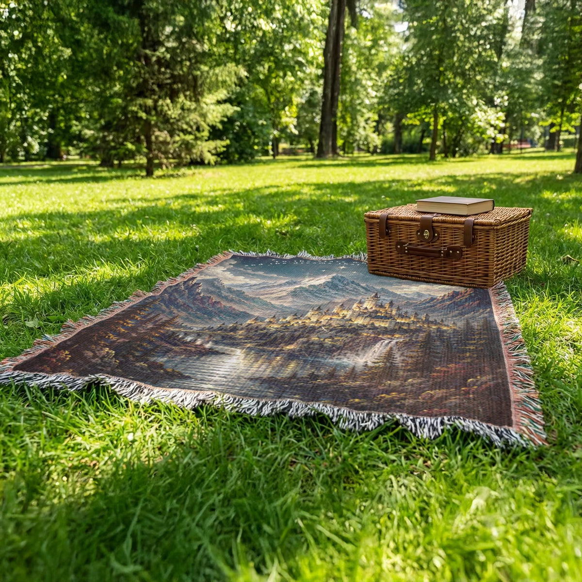 ACOTAR Woven Blanket Tapestry | Velaris City of Starlight Tapestry