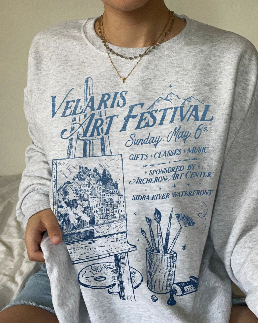Velaris Art Festival Sweater ACOTAR Velaris Merch
