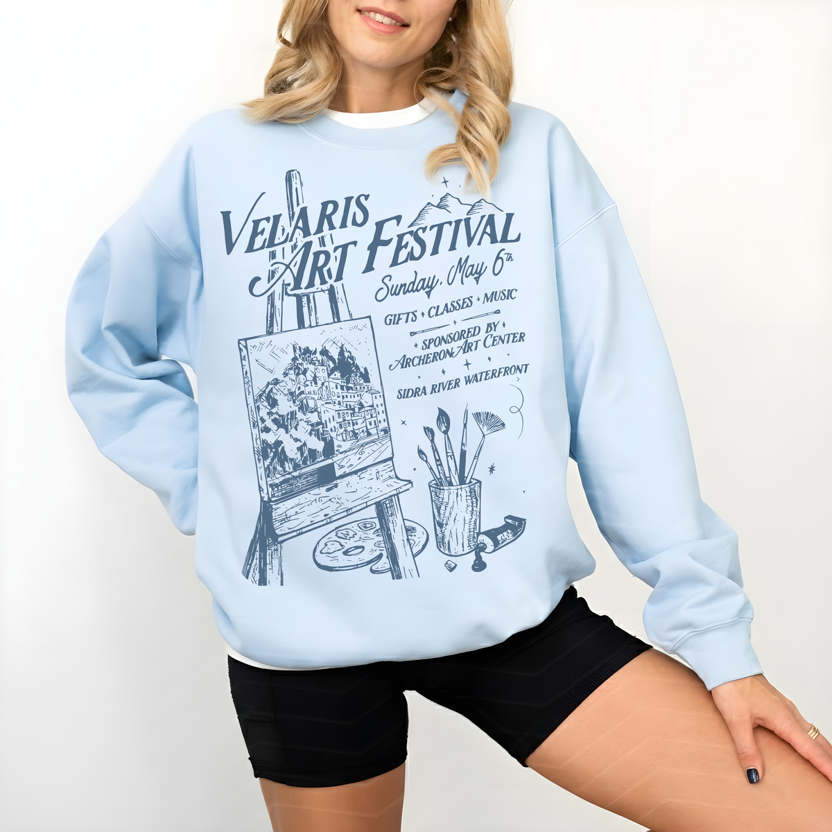 Velaris Art Festival Sweater ACOTAR Velaris Merch