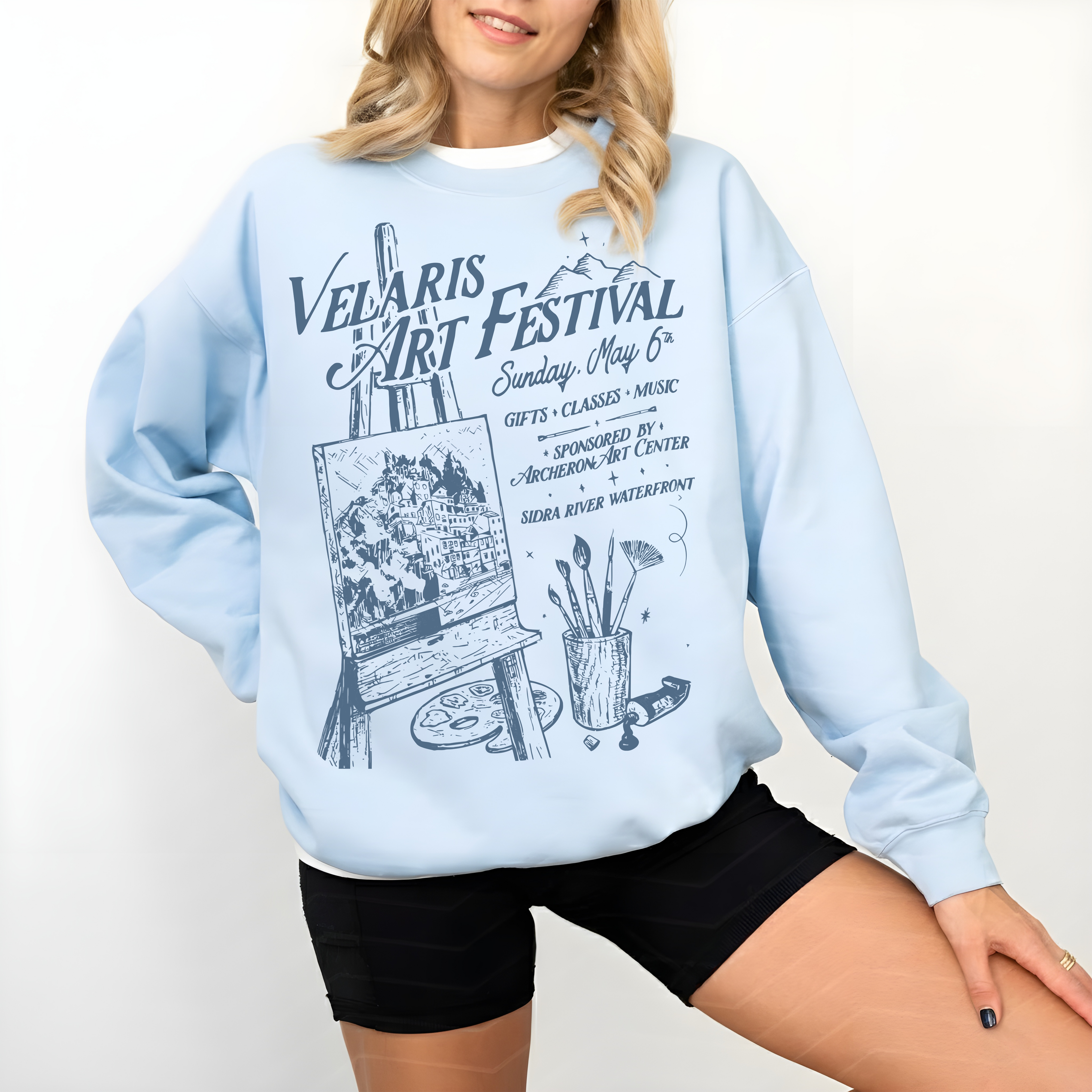 Velaris Art Festival Sweater ACOTAR Velaris Merch