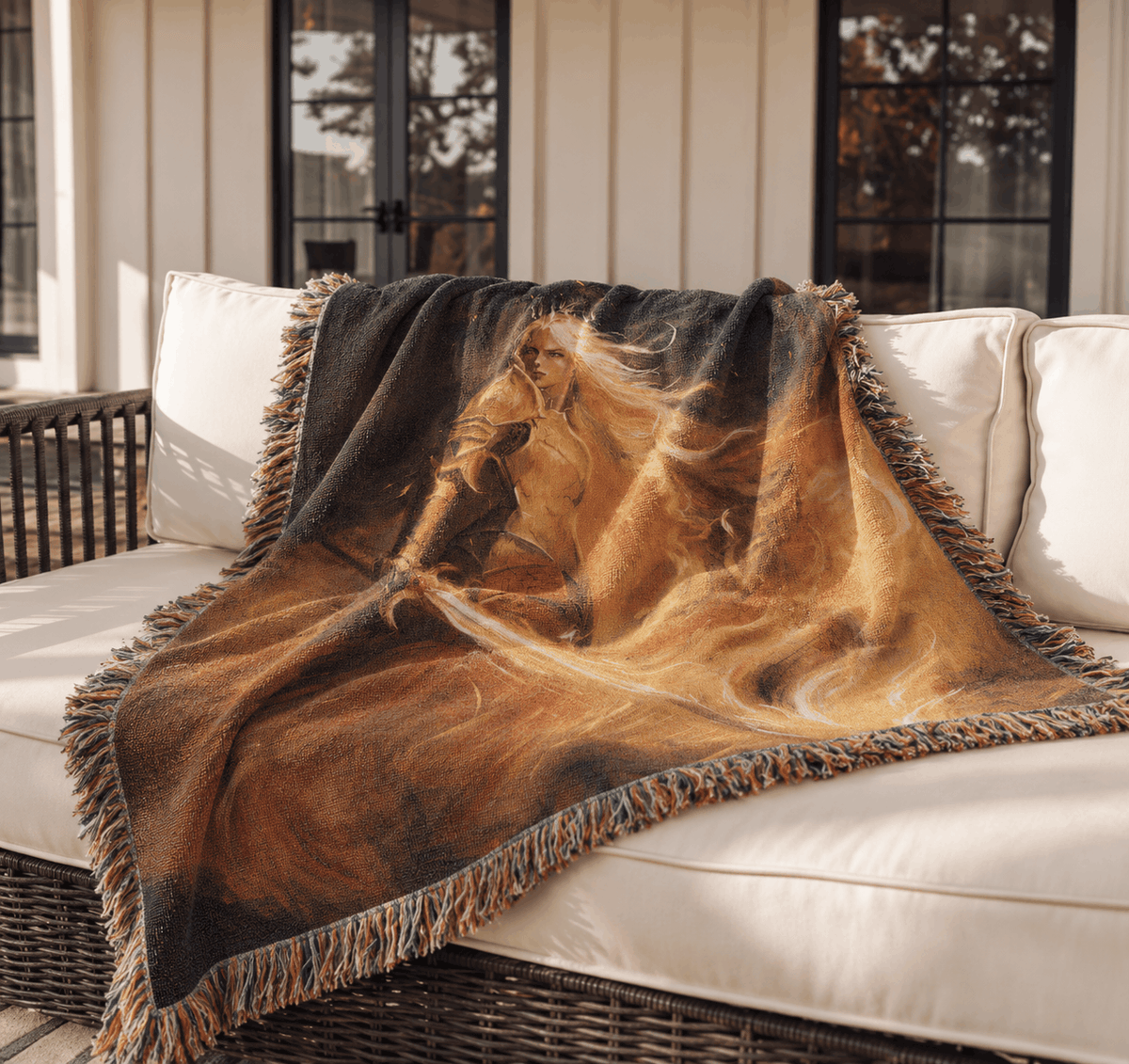 Aelin Galathynius Woven Blanket Tapestry | Throne of Glass Tapestry