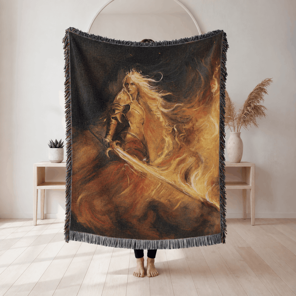 Aelin Galathynius Woven Blanket Tapestry | Throne of Glass Tapestry