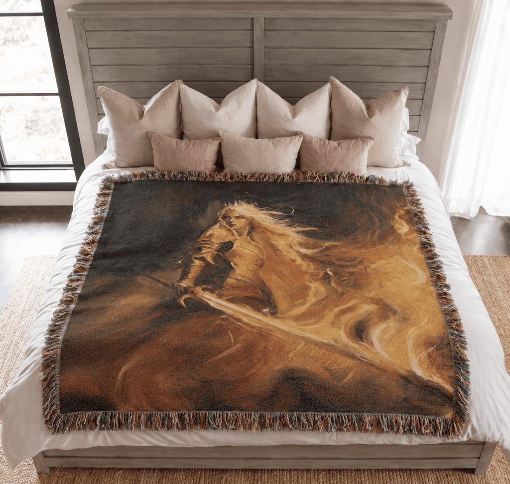 Aelin Galathynius Woven Blanket Tapestry | Throne of Glass Tapestry