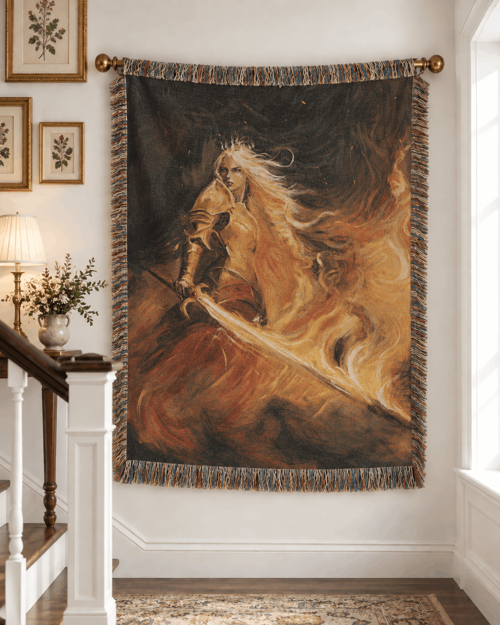 Aelin Galathynius Woven Blanket Tapestry | Throne of Glass Tapestry