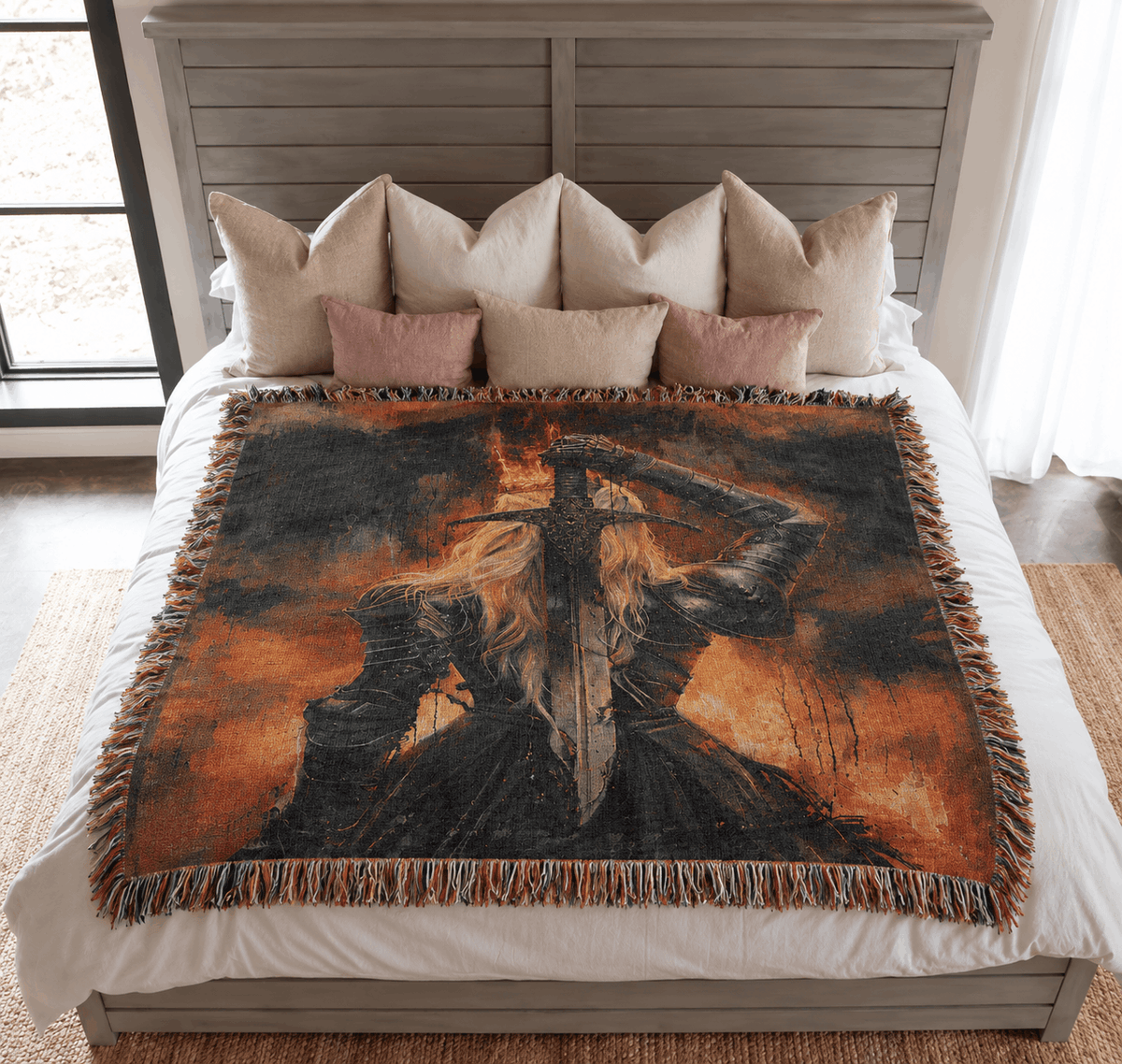 Aelin Galathynius Woven Blanket Tapestry | Throne of Glass Woven Blanket Tapestry