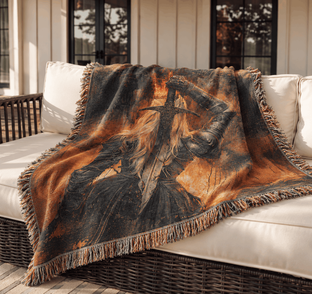 Aelin Galathynius Woven Blanket Tapestry | Throne of Glass Woven Blanket Tapestry