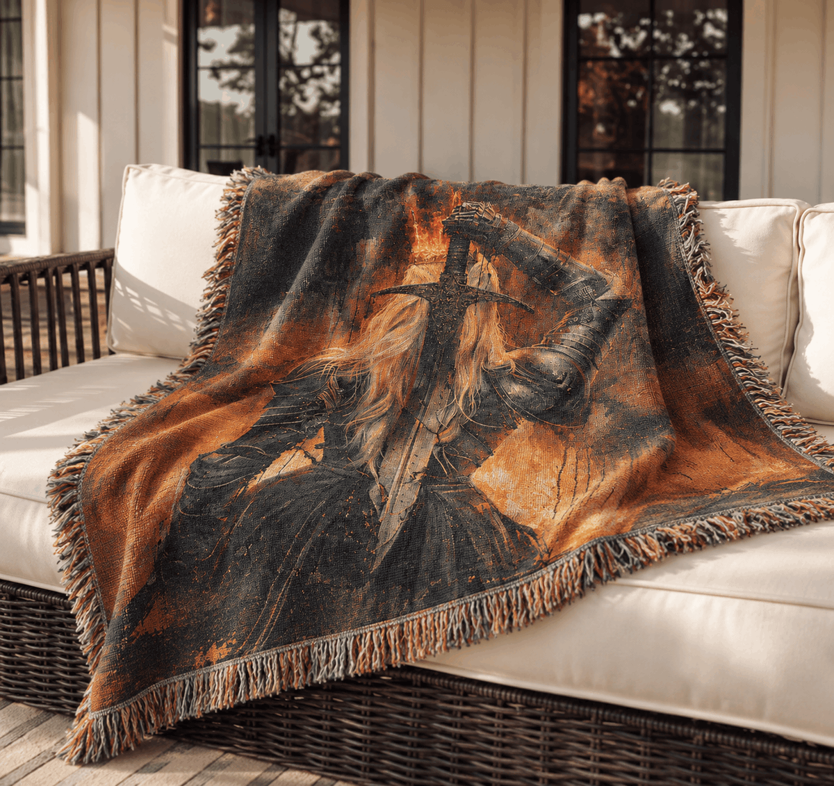 Aelin Galathynius Woven Blanket Tapestry | Throne of Glass Woven Blanket Tapestry