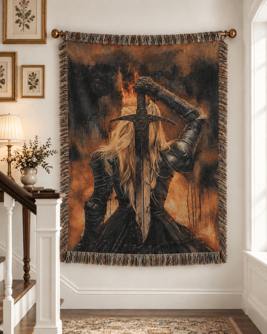 Aelin Galathynius Woven Blanket Tapestry | Throne of Glass Woven Blanket Tapestry