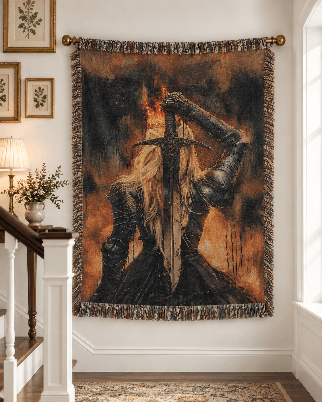 Aelin Galathynius Woven Blanket Tapestry | Throne of Glass Woven Blanket Tapestry