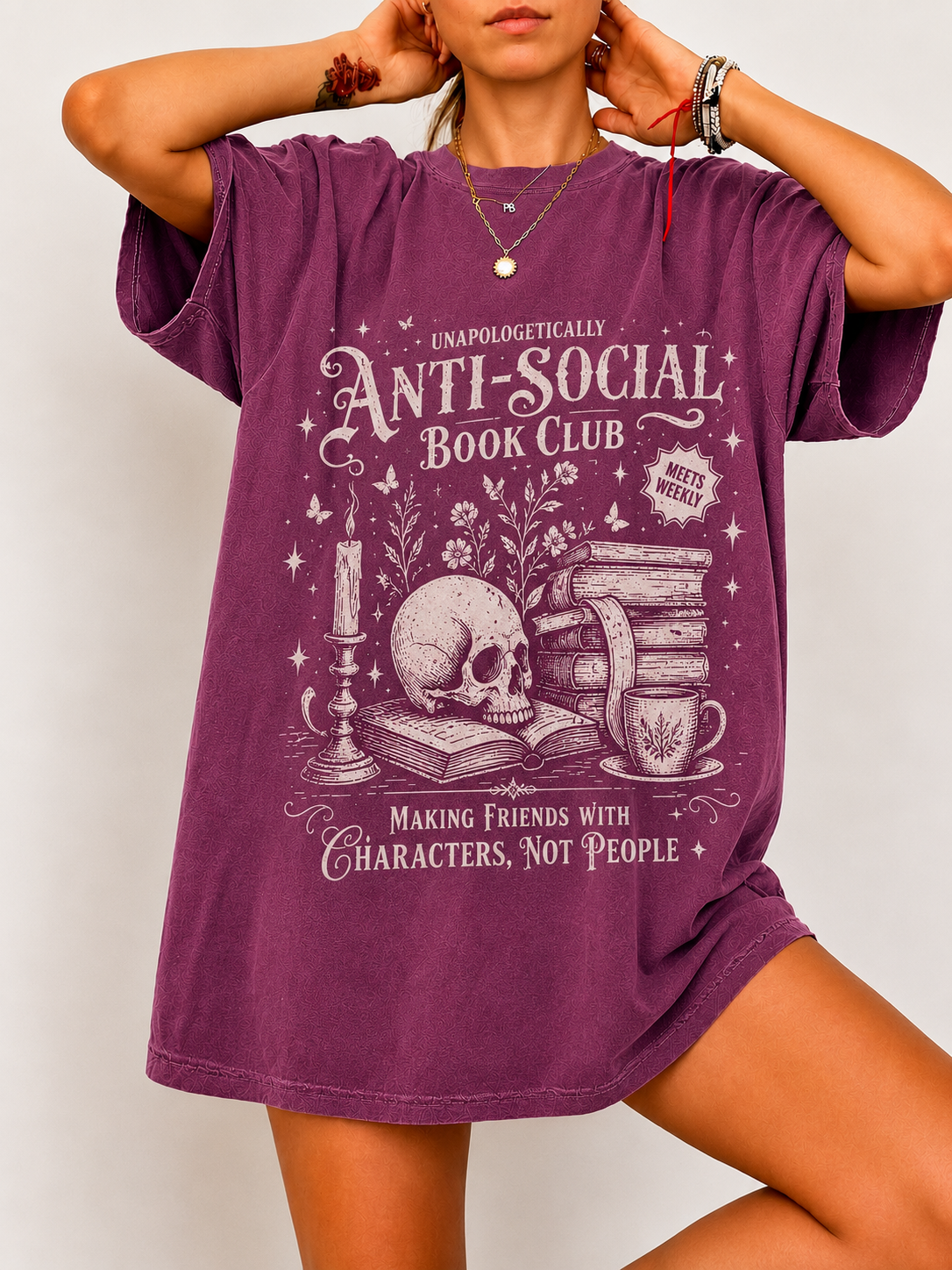 Anti Social Book Club Shirt | Bookish Merch
