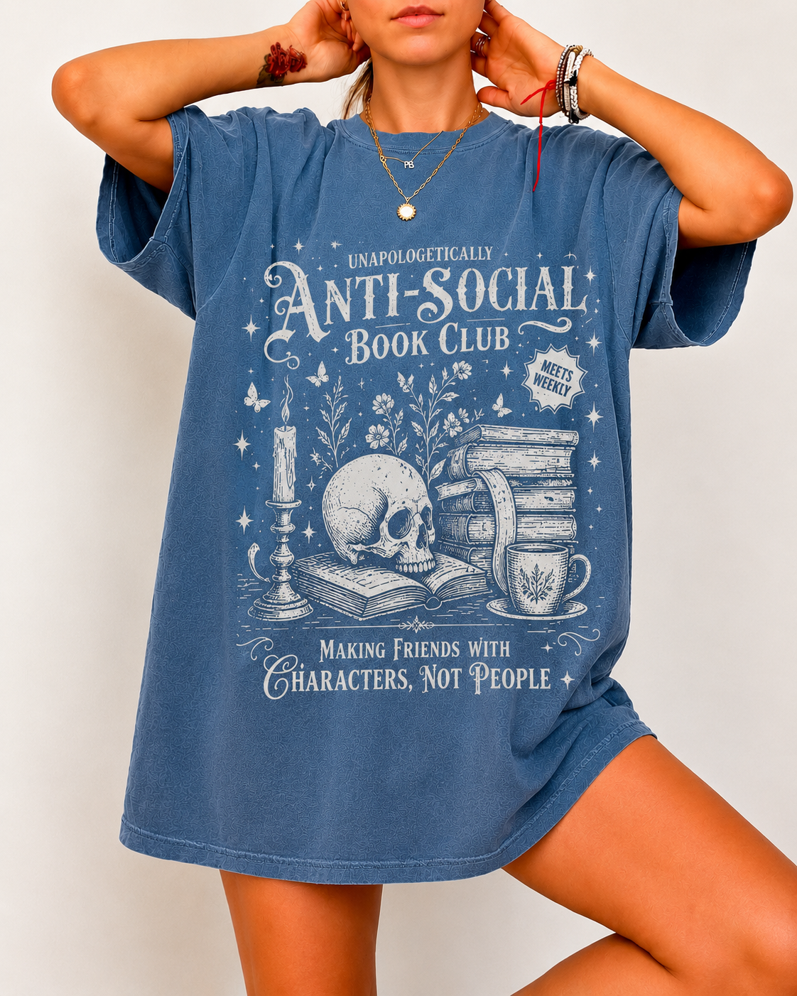 Anti Social Book Club Shirt | Bookish Merch