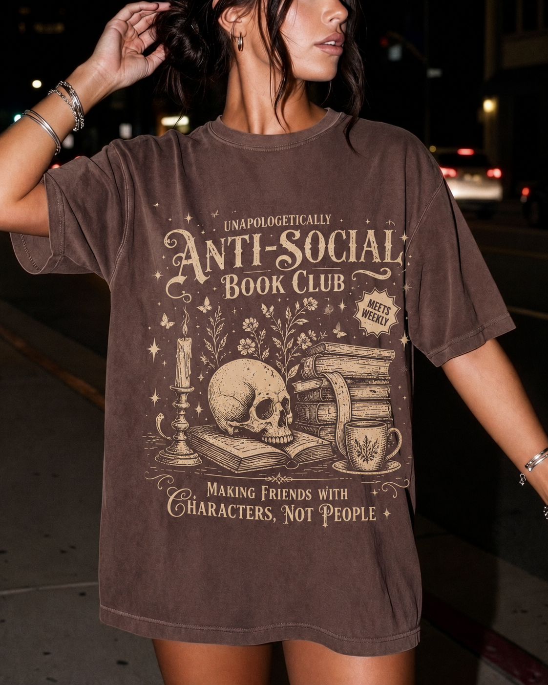 Anti Social Book Club Shirt | Bookish Merch