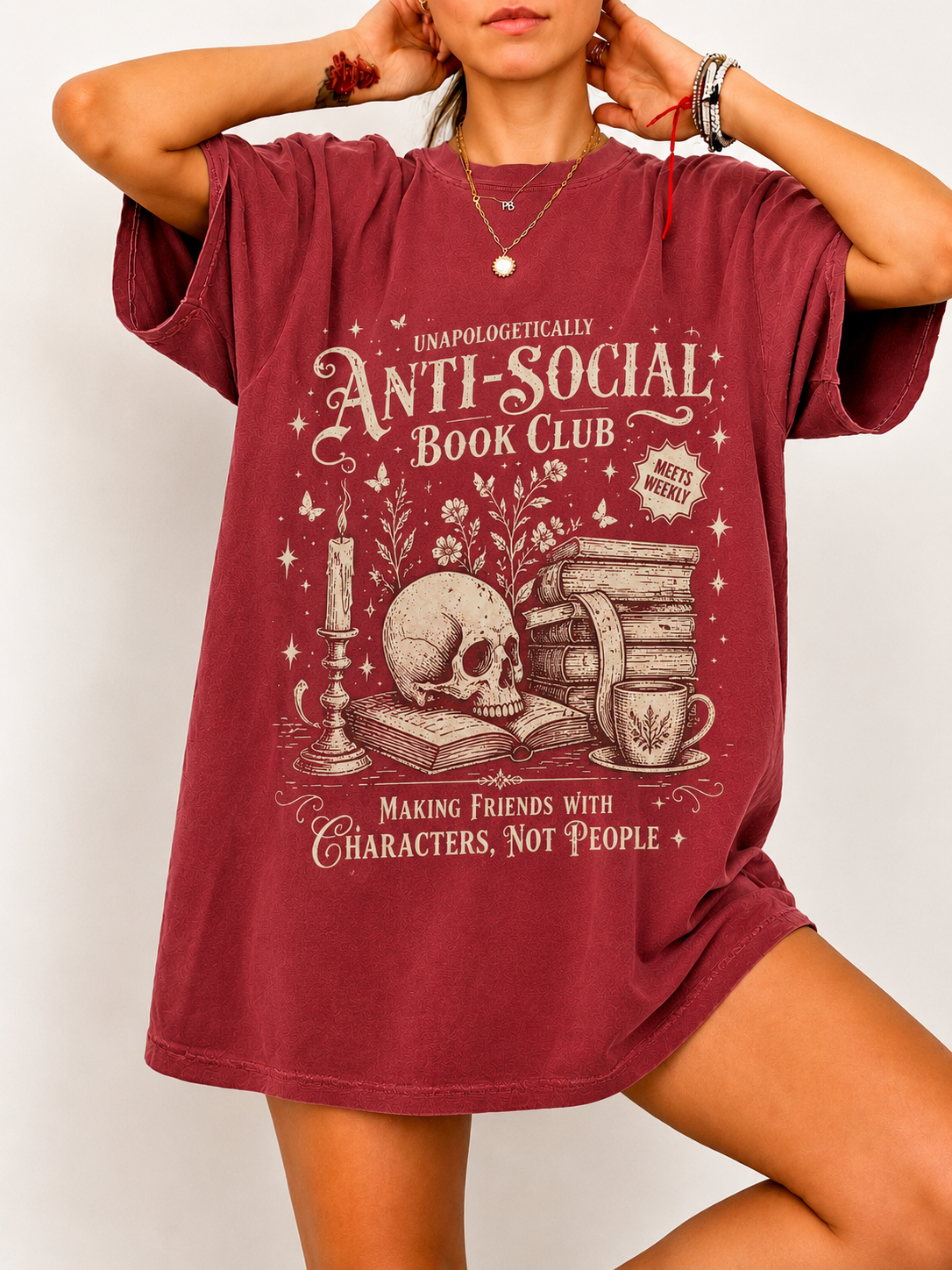 Anti Social Book Club Shirt | Bookish Merch