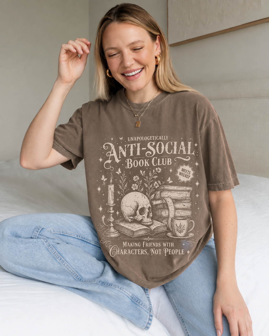 Anti Social Book Club Shirt | Bookish Merch