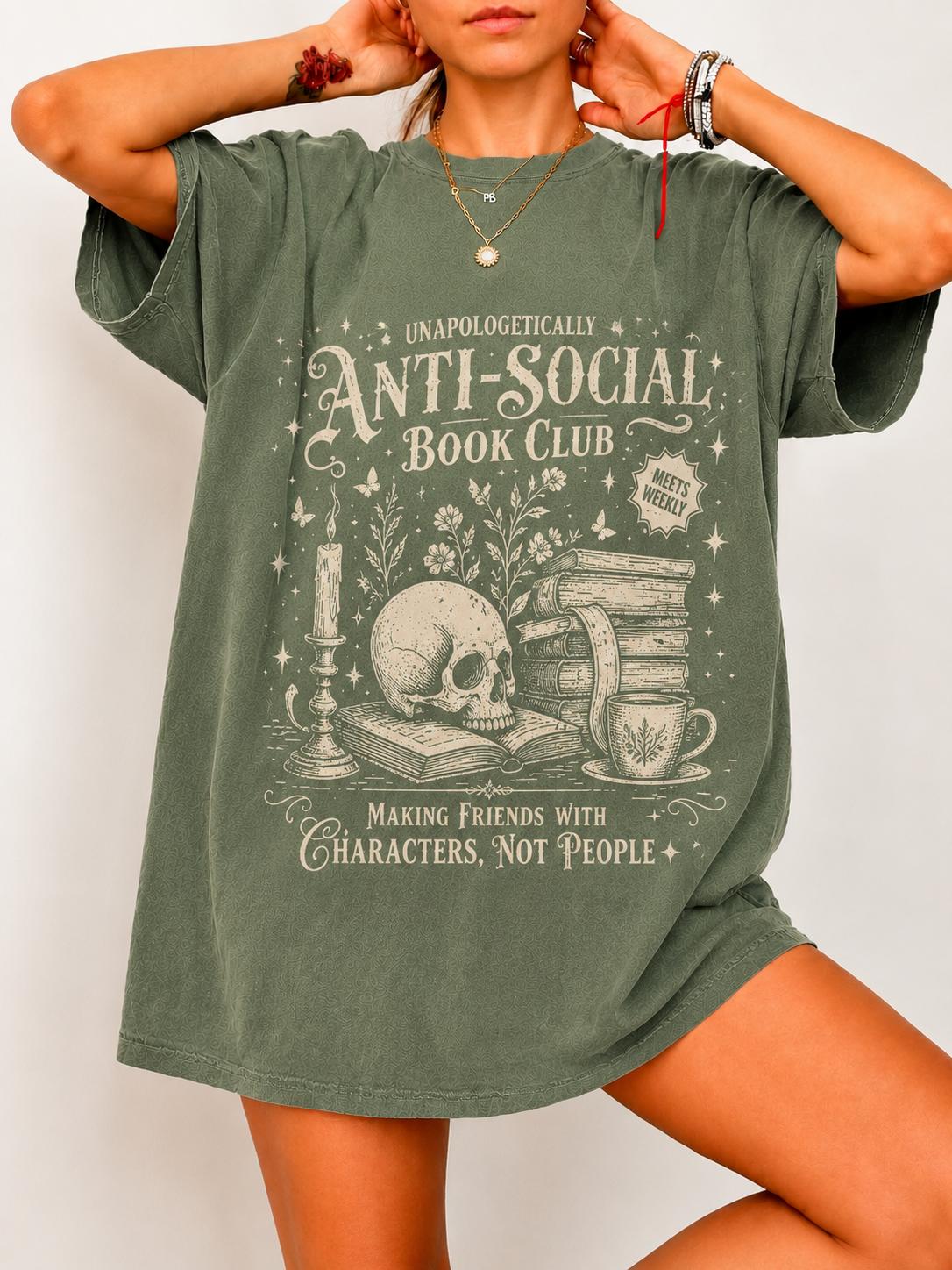 Anti Social Book Club Shirt | Bookish Merch