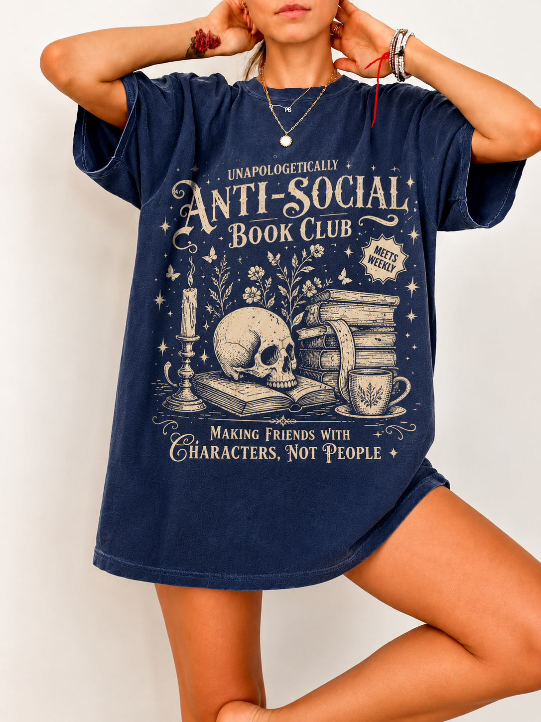 Anti Social Book Club Shirt | Bookish Merch