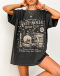 Anti Social Book Club Shirt | Bookish Merch