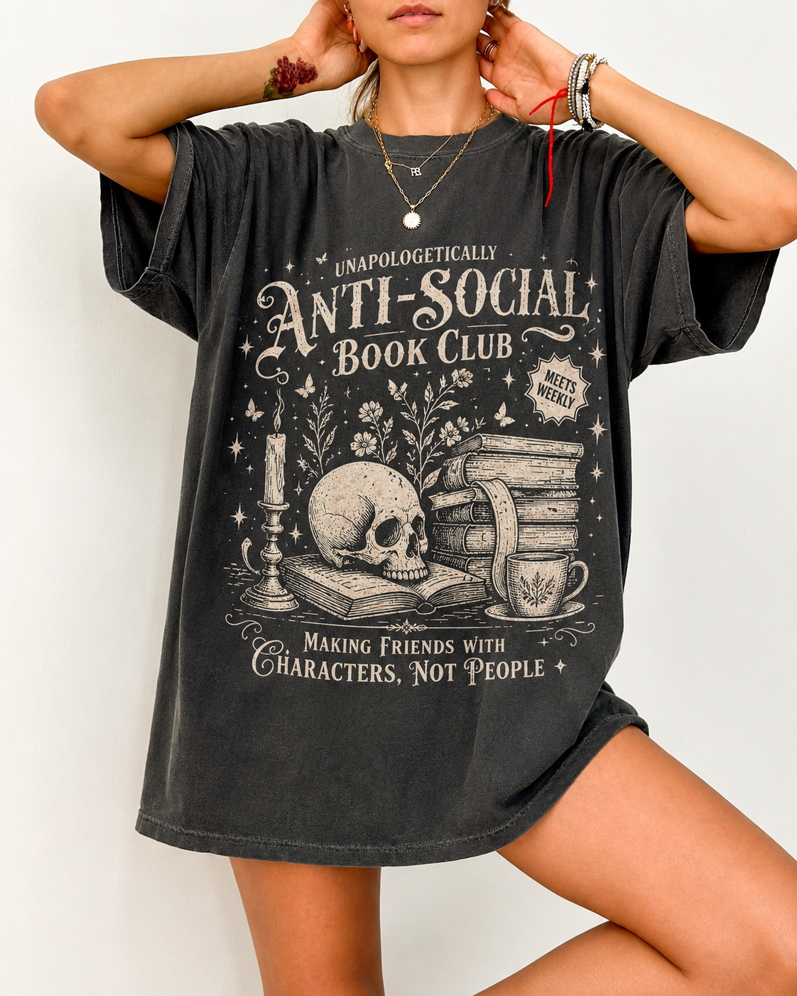 Anti Social Book Club Shirt | Bookish Merch