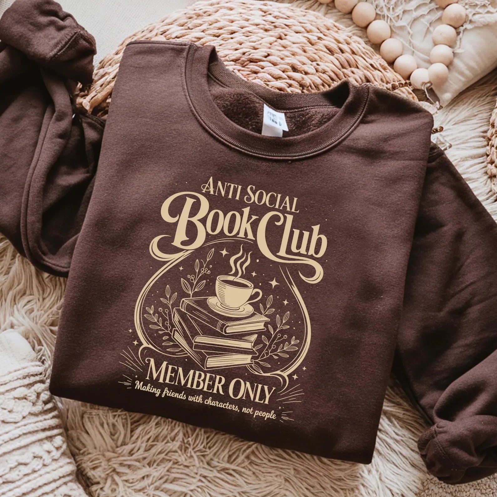 Anti Social Book Club Sweater Bookish Merch