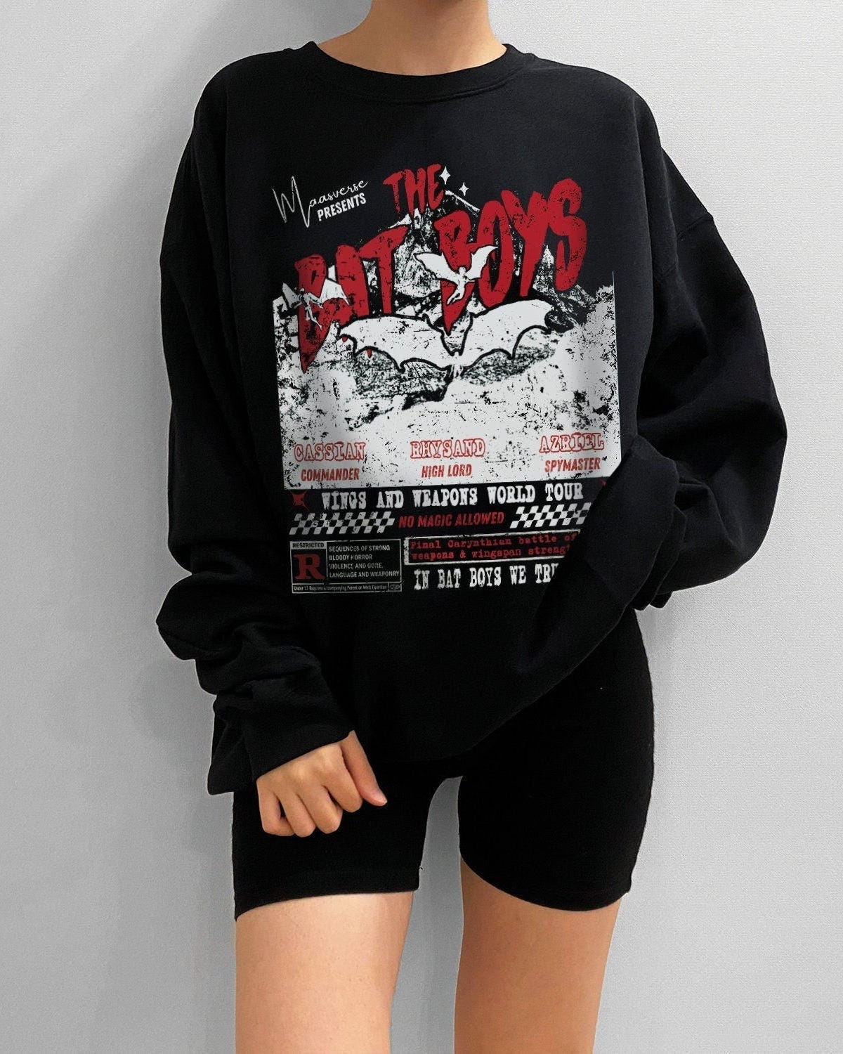Bat Boys Sweatshirt Wingspan Battles ACOTAR Merch