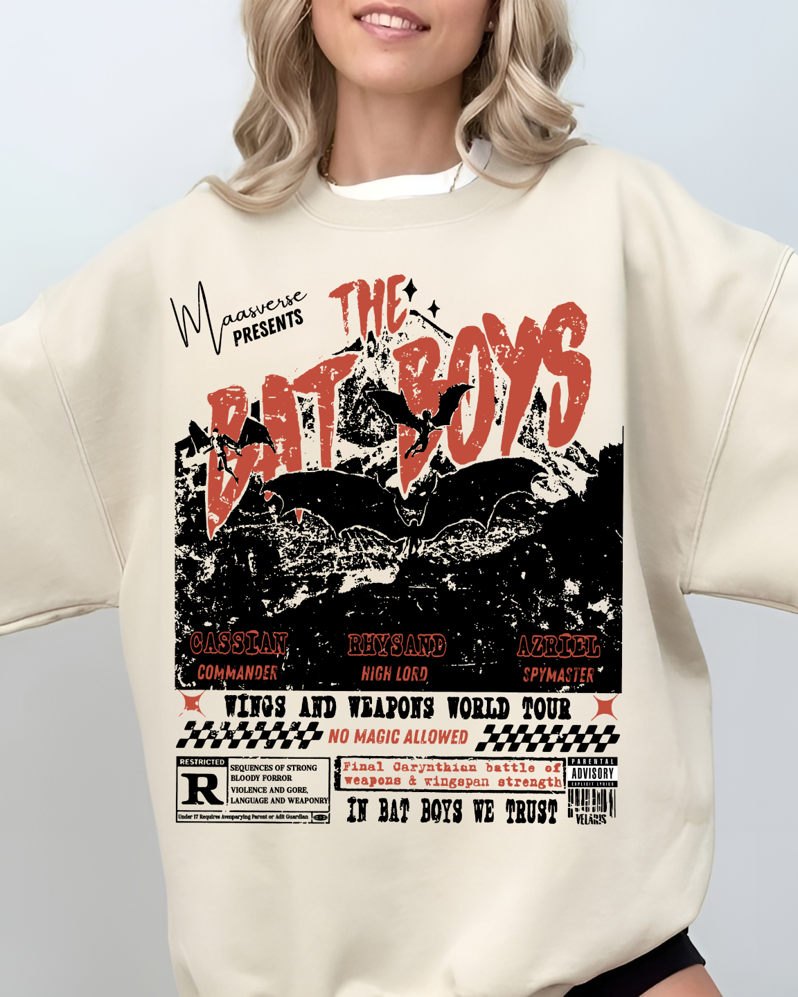 Bat Boys Sweatshirt Wingspan Battles ACOTAR Merch