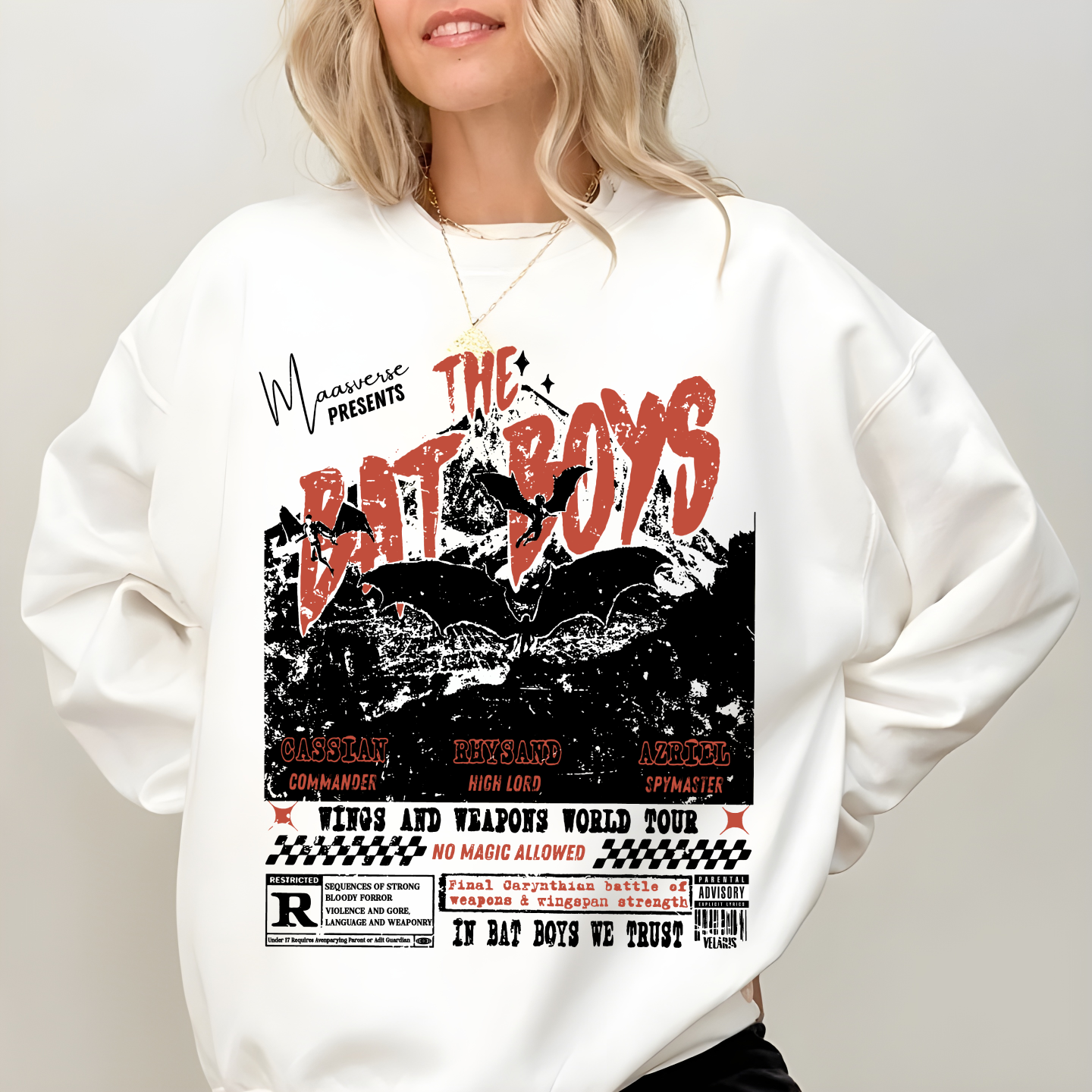 Bat Boys Sweatshirt Wingspan Battles ACOTAR Merch