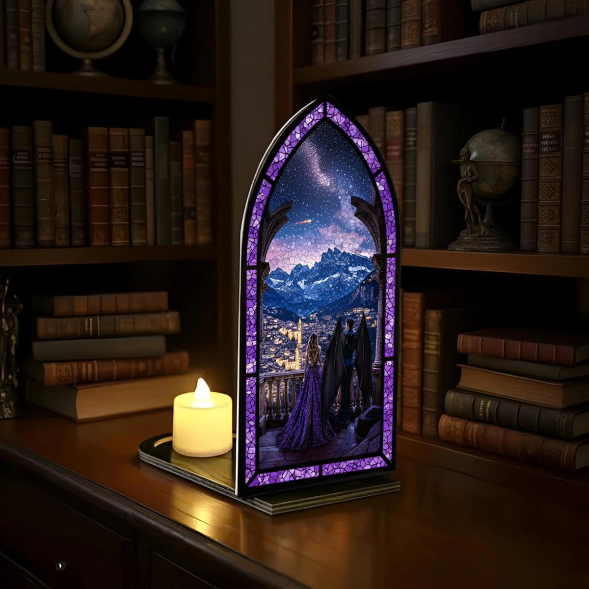 Feyre Rhysand ACOTAR Suncatcher Candle Holder
