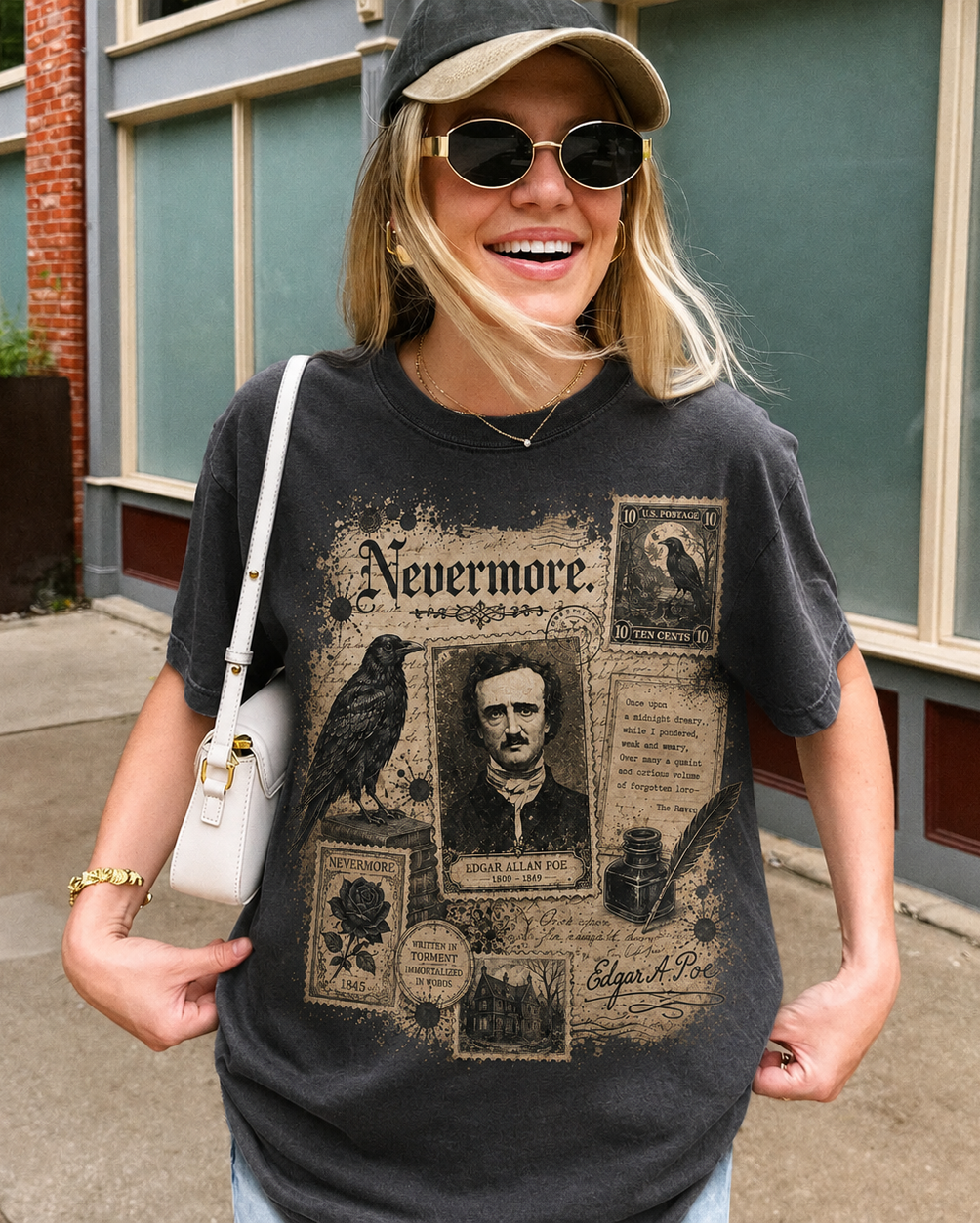Edgar Allan Poe Merch | Nevermore T-Shirt