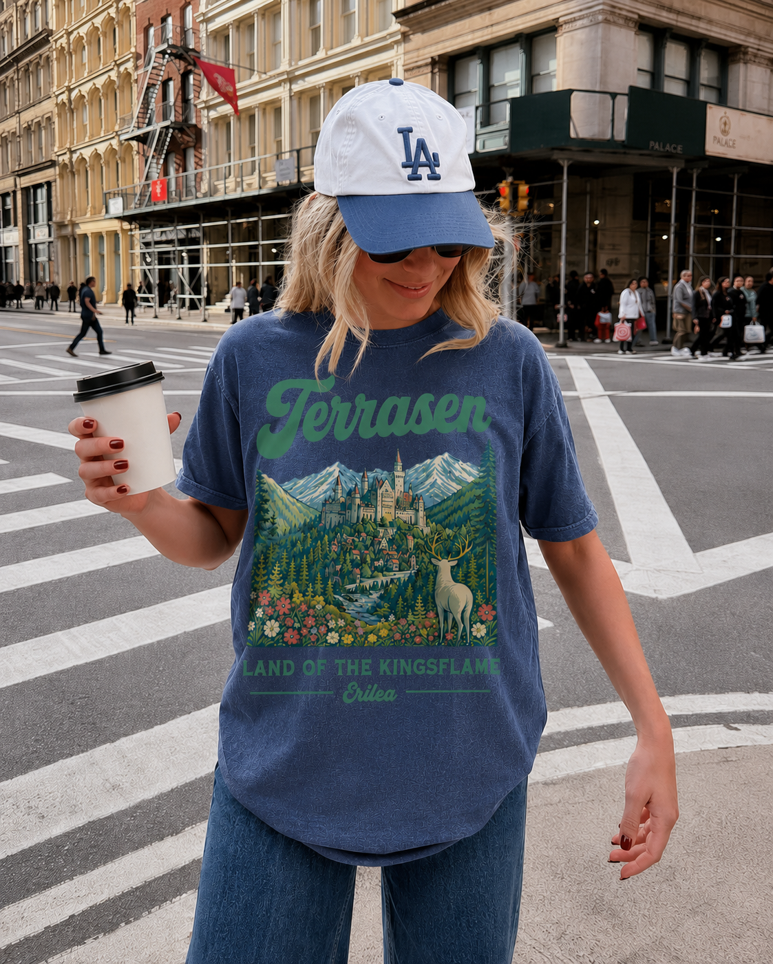 Throne Of Glass Merch | Terrasen Land Of The Kingsflame T-Shirt