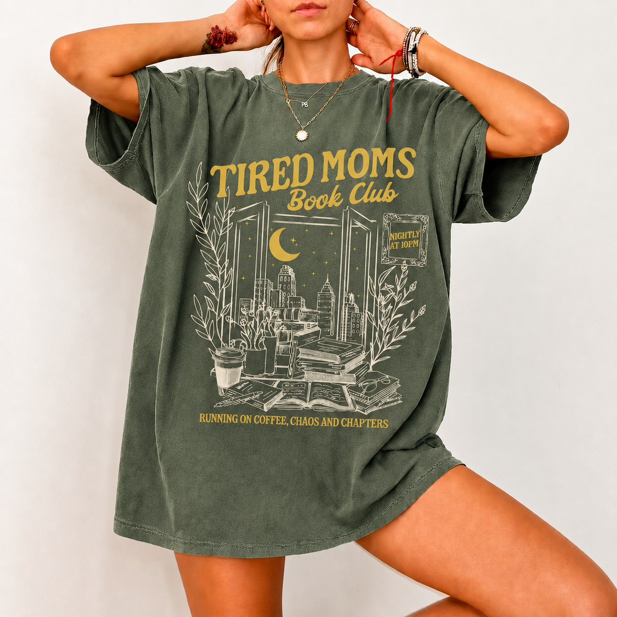 Tired Mom Book Club Shirt | Bookish Merch