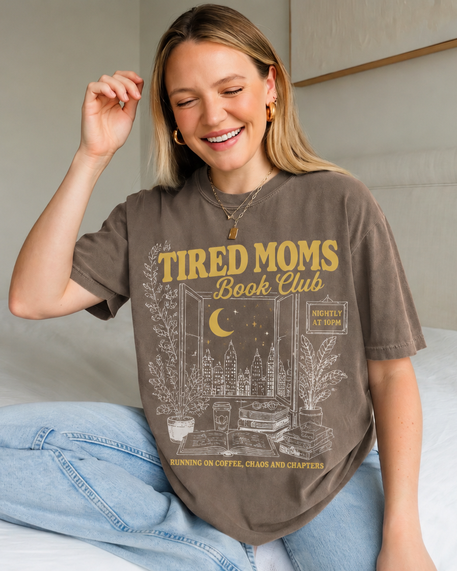 Tired Mom Book Club Shirt | Bookish Merch