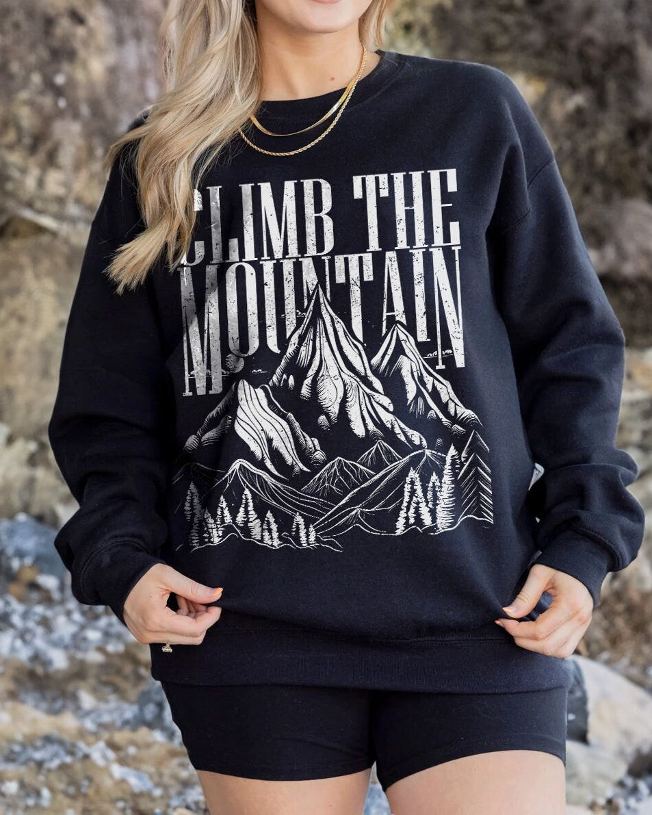 Clim The Mountain Sweater ACOTAR Merch