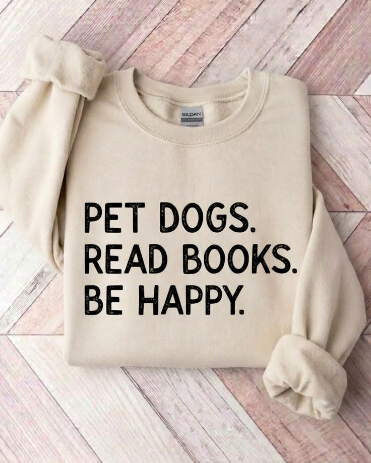 Dogs Reading Books Sweater Funny Bookish Merch