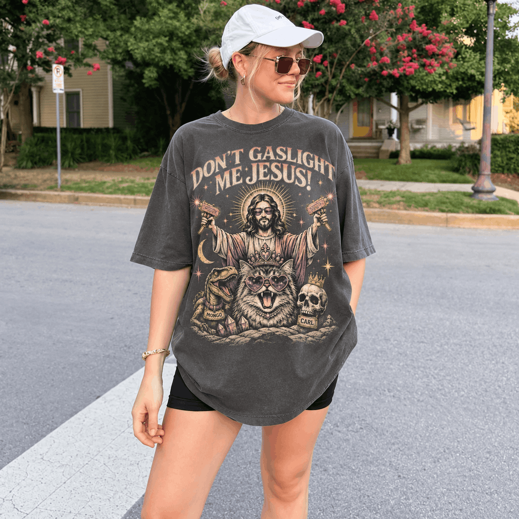Don't Gaslight Me Jesus! Shirt | Dungeon Crawler Carl T-Shirt | DCC Merch