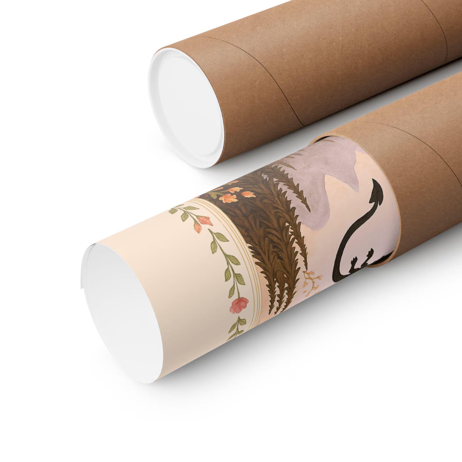 Dragon Without Its Rider Print Floral Fall Dragon Poster