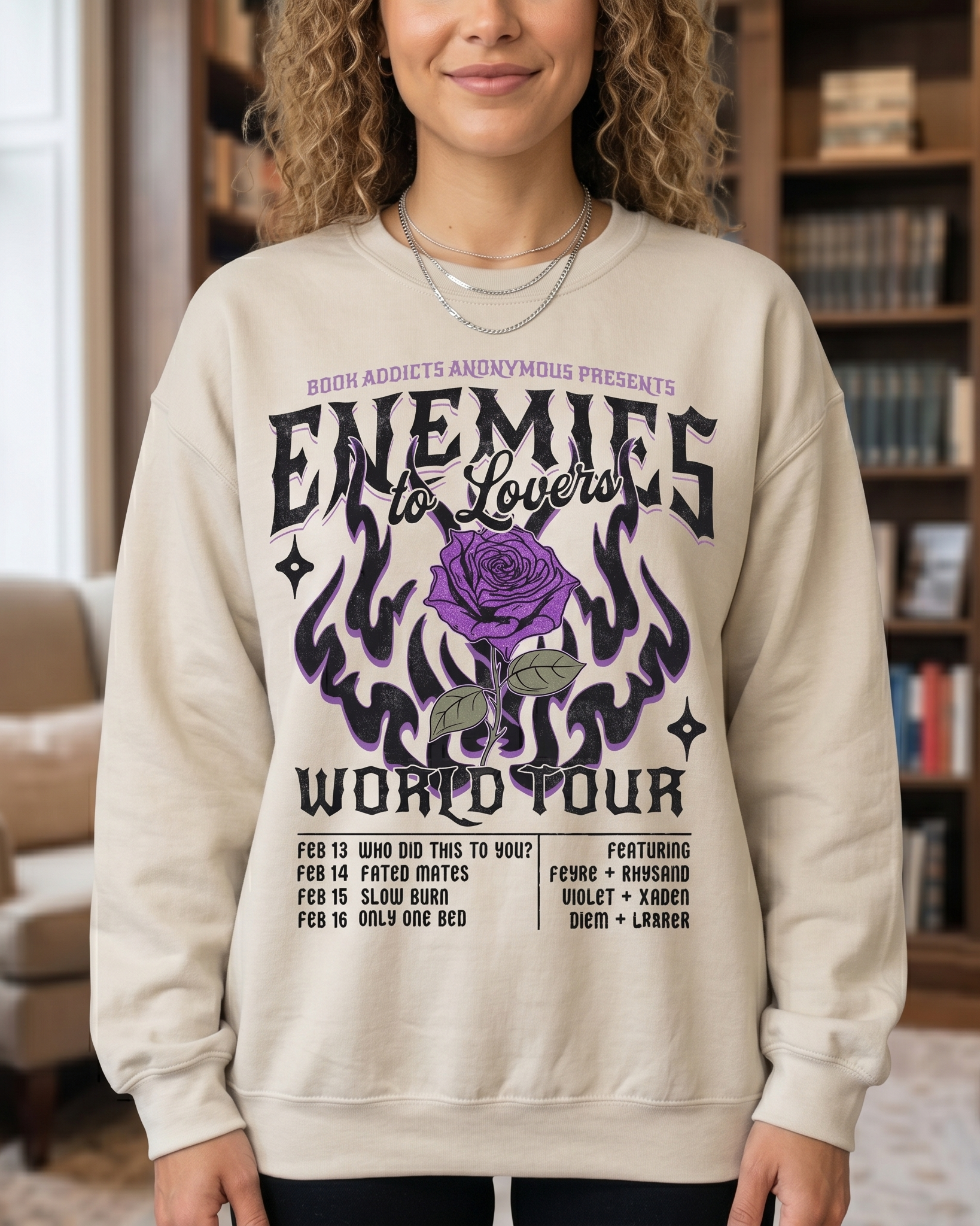 Bookish Merch | Enemies To Lovers Sweater
