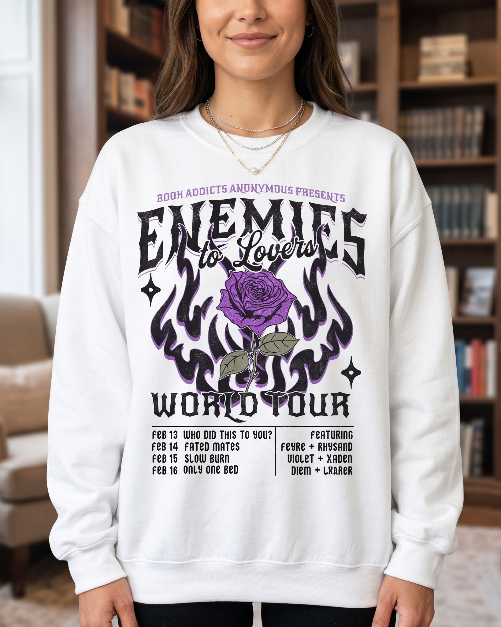 Bookish Merch | Enemies To Lovers Sweater