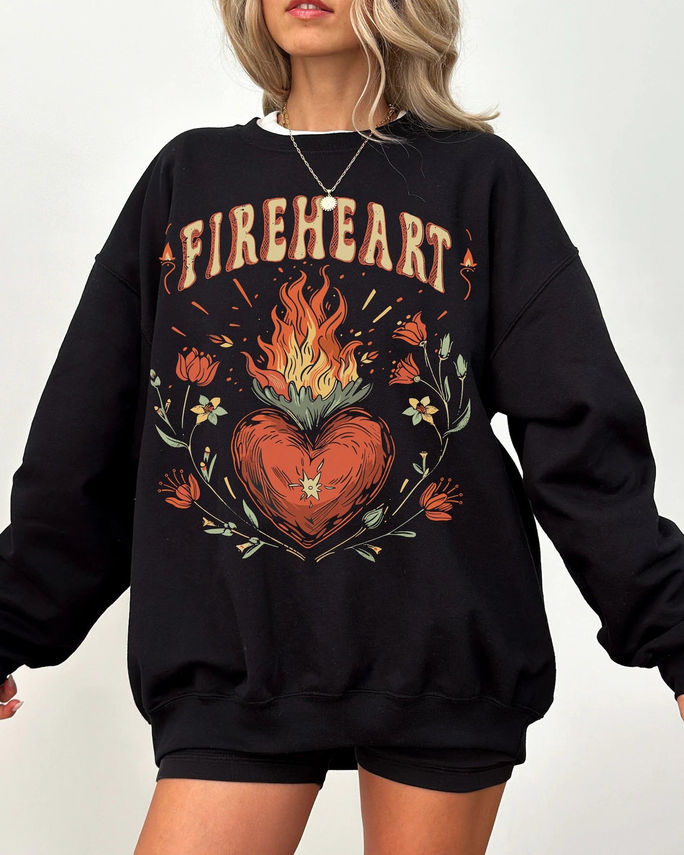 Fireheart Sweater ACOTAR Merch Velaris Merch