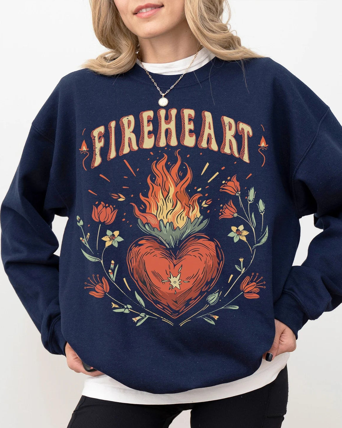 Fireheart Sweater ACOTAR Merch Velaris Merch