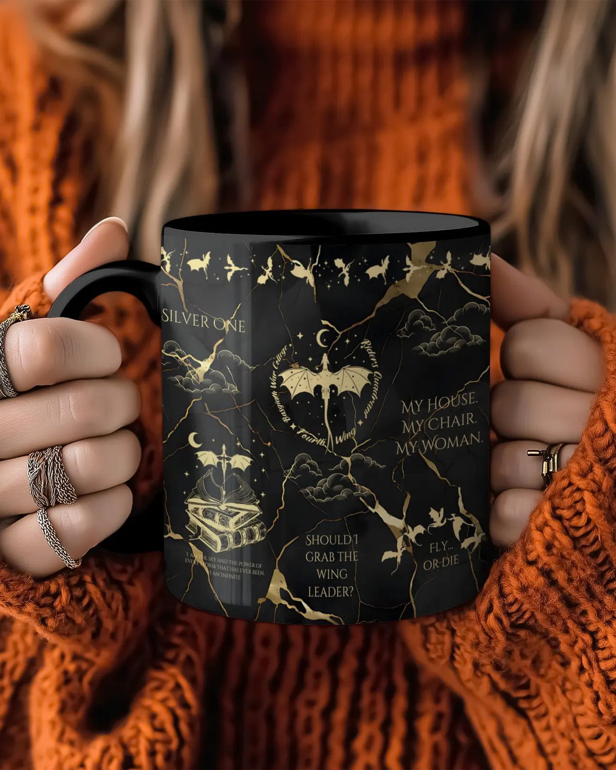 Fourth Wing Mug | Bookish Dragon Mug