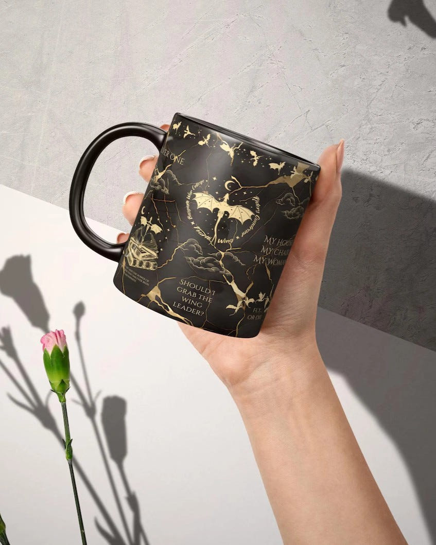Fourth Wing Mug | Bookish Dragon Mug