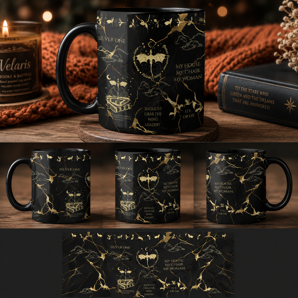 Fourth Wing Mug | Bookish Dragon Mug