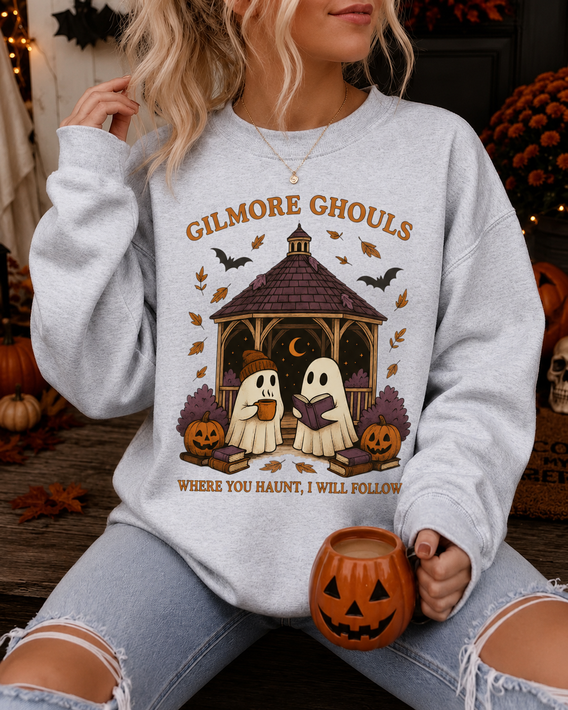 Gilmore Ghouls Sweater | Bookish Merch | Halloween Gift For Book Lover