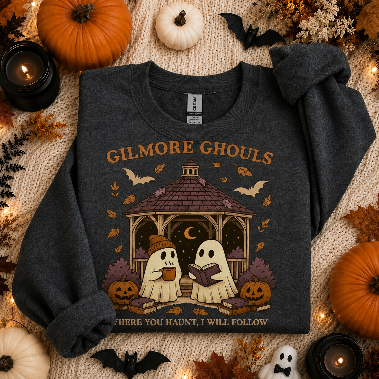 Gilmore Ghouls Sweater | Bookish Merch | Halloween Gift For Book Lover