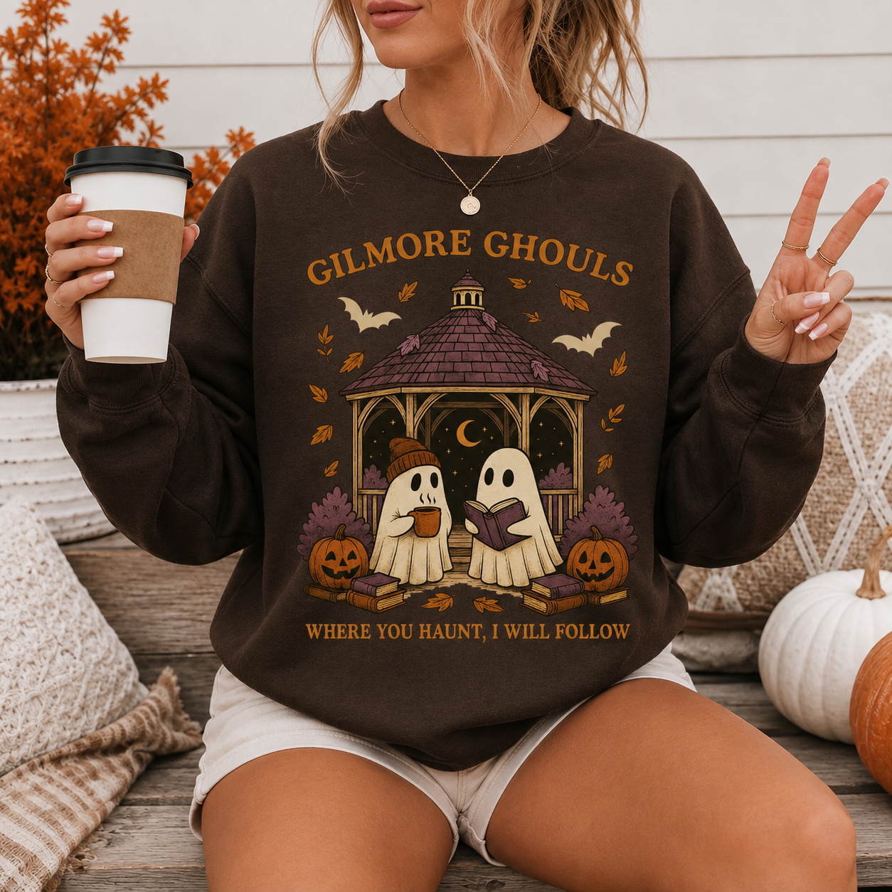Gilmore Ghouls Sweater | Bookish Merch | Halloween Gift For Book Lover
