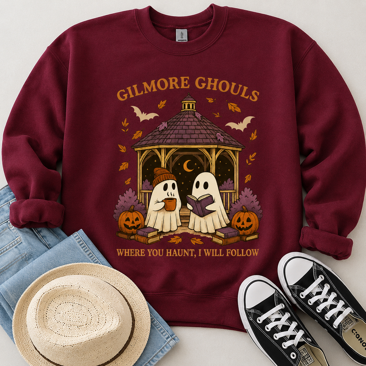 Gilmore Ghouls Sweater | Bookish Merch | Halloween Gift For Book Lover