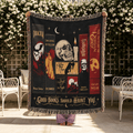 Gothic Horror Book Woven Blanket