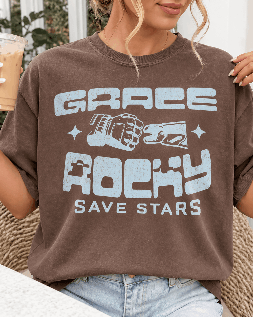 Grace Rocky Save Stars Shirt | Project Hail Mary Rocky Shirt
