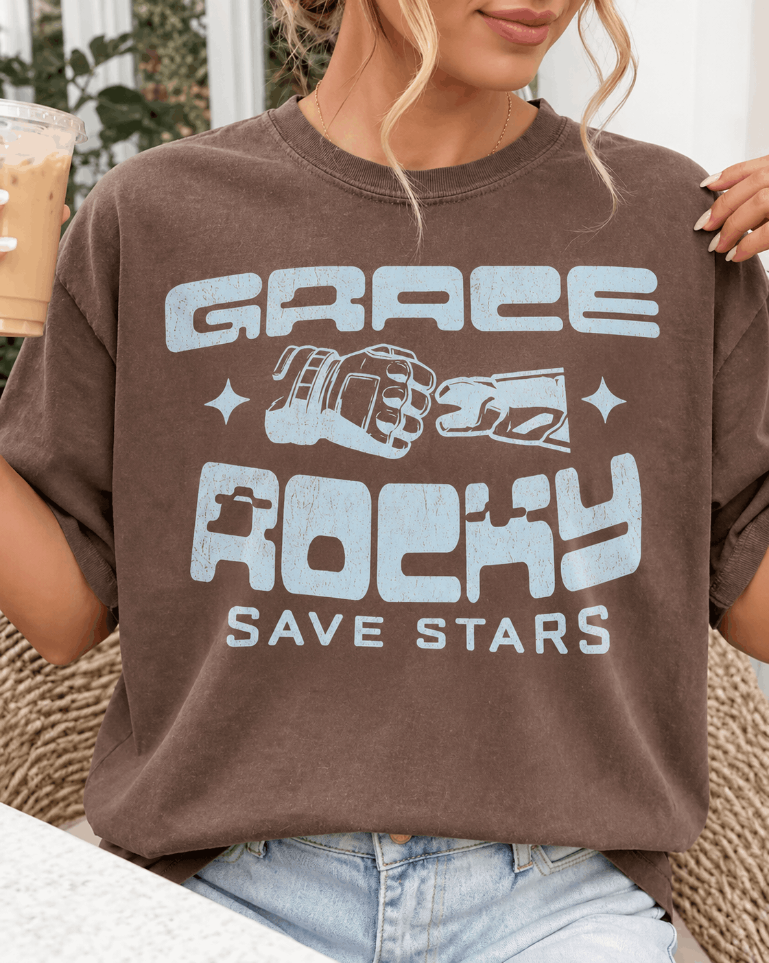 Grace Rocky Save Stars Shirt | Project Hail Mary Rocky Shirt